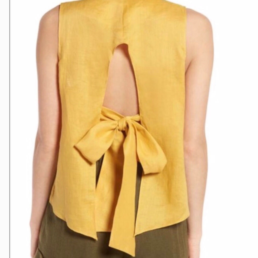 MOON RIVER linen tank top